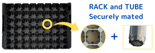 Features of the racks at Kobe Bio Robotix Co., Ltd.